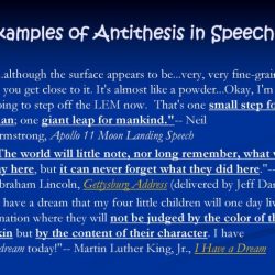 Antithesis in the gettysburg address