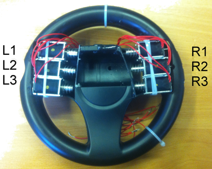 Check haptic steering wheel system