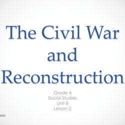 Civil war & reconstruction icivics answer key