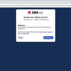 Open the class form access simnet