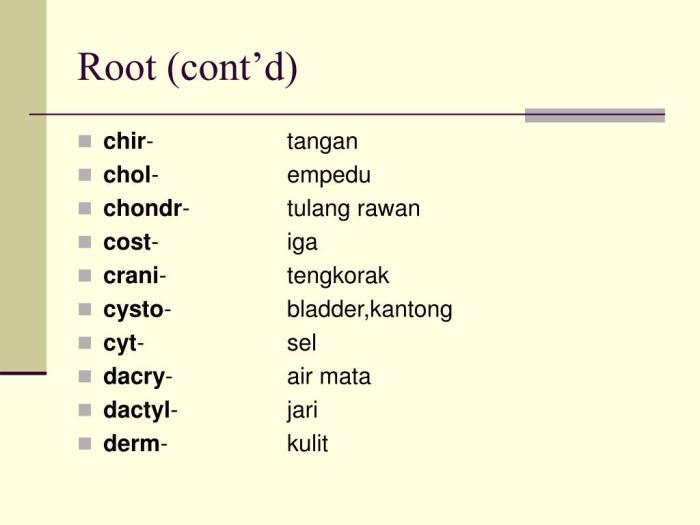 Identify and define the root in the medical term polyadenopathy.